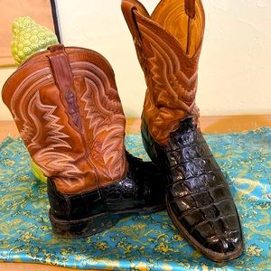 Customized pair of Lucchese 2000 boots